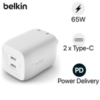 Củ sạc Belkin GAN 65W PD PPS 2 cổng 3