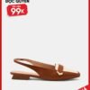 Giày Búp Bê Slingback Đế Bệt Mũi Loafer 3