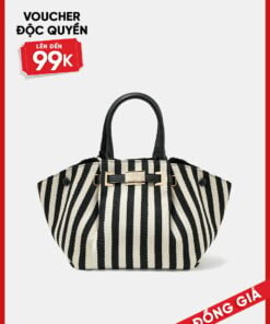 Túi Xách Trung Tote Phối Khoá Trang Trí