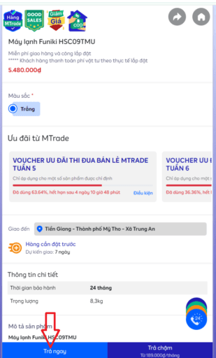 Hướng dẫn mua hàng Mfast