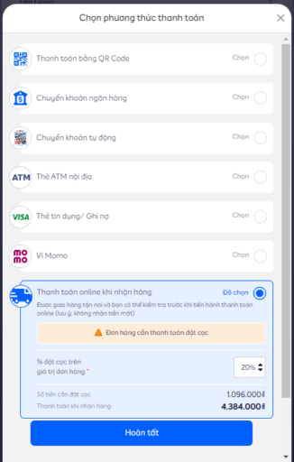 Hướng dẫn mua hàng Mfast