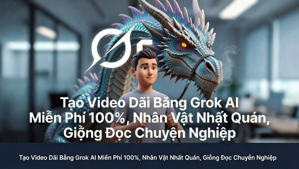 Tạo Video Dài Bằng Grok AI Miễn Phí 100%, Nhân Vật Nhất Quán, Giọng Đọc Chuyên Nghiệp 1 Tạo Video Dài Bằng Grok AI Miễn Phí 100%, Nhân Vật Nhất Quán, Giọng Đọc Chuyên Nghiệp