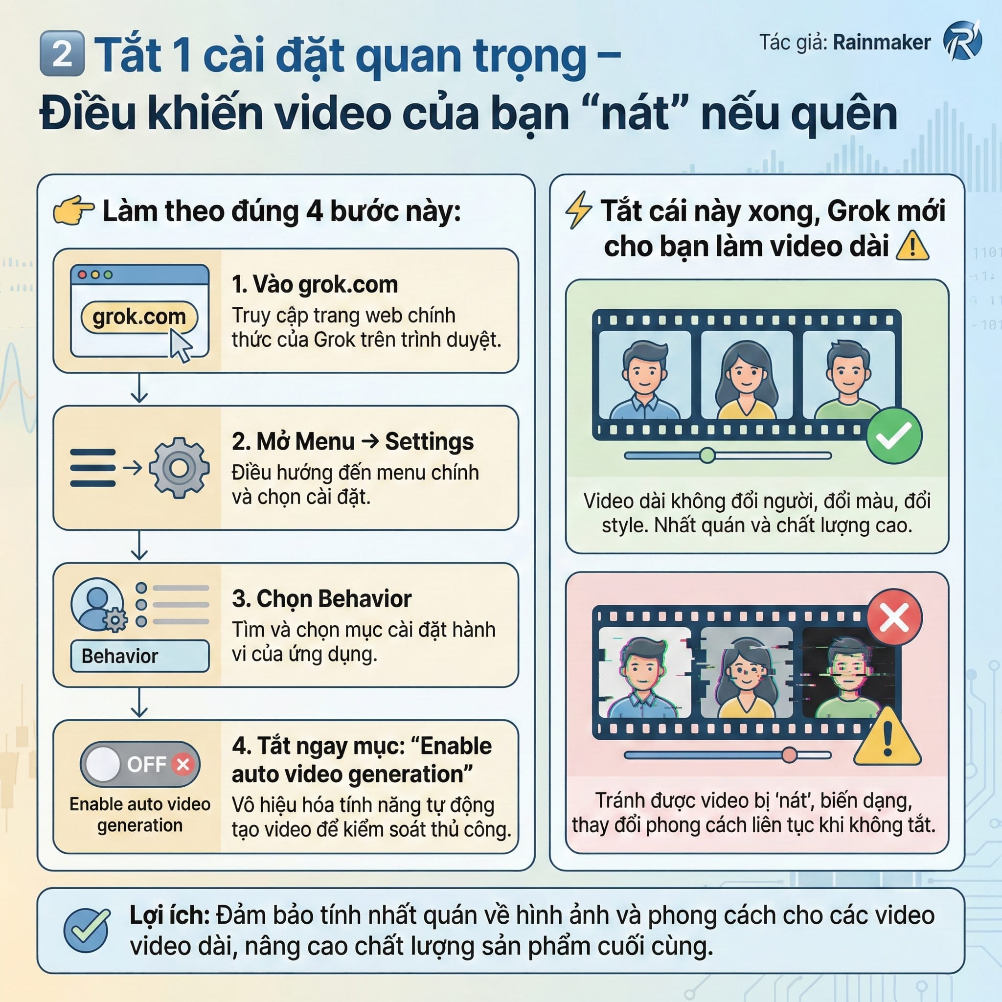 Tạo Video Dài Bằng Grok AI Miễn Phí 100%, Nhân Vật Nhất Quán, Giọng Đọc Chuyên Nghiệp 3 Tạo Video Dài Bằng Grok AI Miễn Phí